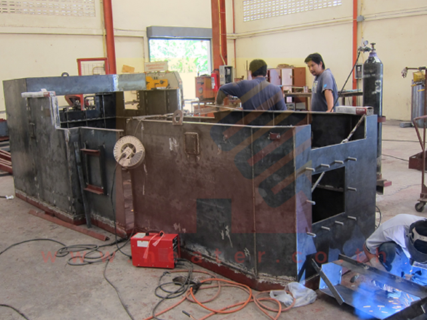 ออกแบบเตาอบลมร้อนอุตสาหกรรมตามแบบ